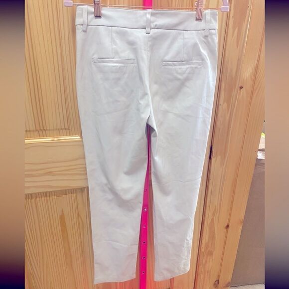 NWT Zara FAUX LEATHER BELTED TROUSERS SZ 2 - Picture 6 of 7